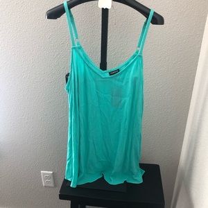 Blue flowy torrid tank top